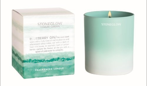 Stoneglow Candles Glas Blueberry Gin Mixology Pastell Sommer Tumbler Kerze