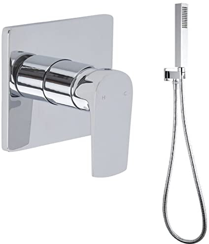 MILANO Manual Mixer Valve Hand Shower Handset Chrome