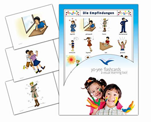 Yo-Yee Flashcards Bildkarten zur Sprachförderung - Gefühle und Empfindungen - Erweitere spielerisch Grundwortschatz, Satzbau und Grammatik - Inklusive Spielideen und Einsatzmöglichkeiten