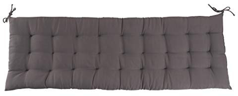 CB Home & Style Bankauflage Bankkissen 4 cm dick Sitzpolster Bank Gartenbank Auflage (120 x 40 cm, Anthrazit)