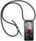 PekaTech Coque pour Huawei P20 avec Cordon de Collier, Cover Transparente Silicone TPU Bumper Etui Housse avec Cordon Réglable Téléphone Lanyard Case Collier – Noir