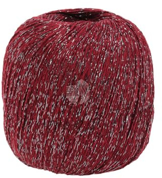 LANA GROSSA Brillino | Beilaufgarn mit farbigem Lurexfaden | Handstrickgarn aus 83% Viskose & 17% metallische Faser | 25g Wolle zum Stricken & Häkeln | 200m Garn FB 23