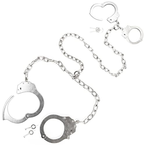 PRODEF® Hand- & Fußschelle Kombination | Double-Lock | inkl. Tasche | 2 Schlüssel