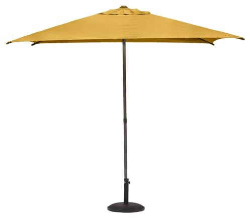 Hespéride - Sombrilla Recta Cuadrada SOYA Amarilla Mostaza - 25 x 25 m