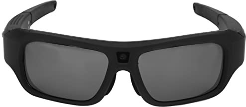 Bewinner Intelligente Videoaufnahme-Sonnenbrille, 90°-Winkel 2K Full HD -Kamerabrille, Kamerabrille für Winsows/Vista/Os10.5, Zum Radfahren/Fahren/Wandern