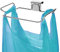 Meiloi Trash Bag Holder for Cupboards Kitchen Cabinet Door, Stainless Steel Portable Garbage Bins