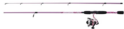 Mitchell Tanager Pink Camo II Spinnkombination | Leichte Spinnruten- & Rollen-Kombination für Frauen und Jugendangler | Süßwasser-Setup für Forelle, Barsch, Hecht | Pink, 2.1m | 7-20g