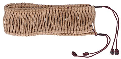 Tyenaza Handpan-Dekoration Rattanseil, 13-Ton-Stahl-Zungentrommel-Dekoration, gewebter Ring, handgefertigt, geflochten, geeignet zum Schutz der ätherischen Trommel