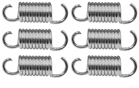Fromann 5.1cm/2 inch Recliner Replacement Springs Electric Sofa Chair Springs Dual Hook Mechanism 6 Pcs 10Turn