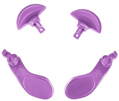 Ceozon Back Paddles for Ps5 Edge Controller Replacement Accessories 4 PCS Metal Back Buttons Paddle Purple