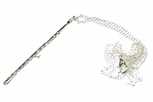 Miniblings Transverse Flute Necklace Flutist Silver 60Cm Long Flautist
