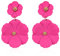 QKEPCY Pendientes Flores Mujer Pendientes de Resina Boho Pendientes Colgantes Acrílico Floral Margarita Pendientes Joyas Para Mujeres Y Niñas