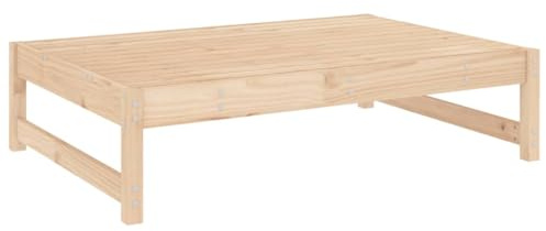 vidaXL Gartenhocker, Modular Gartenmöbel Lounge, Sitzhocker Hocker für Garten Terrasse Balkon, Holzhocker Fußhocker, Massivholz Kiefer