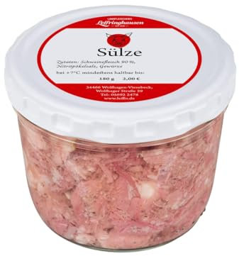 Leffis Sülze im Glas | Landfleischerei Leffringhausen | Wurst im Glas aus Nordhessen | Handgemacht aus Viesebeck