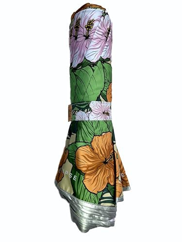 ECLIPSE - Sombrilla de playa plegable, perfecto para viaje, moto, mochila.. 1KG, 39CM cerrado -134 Ø, UPF30 (verde hoja)