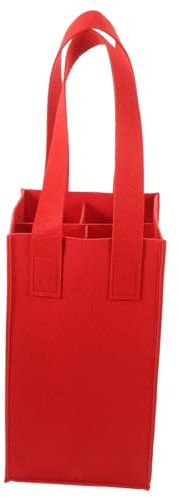 HOODANCOS 2 Pezzi Borsa Portaoggetti Singola in Feltro Borsa Portatile Per La Conservazione Delle Bottiglie Di Vino