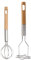 Presse-purée, fouet de cuisine pour la cuisine, presse-purée manuel avec poignée en bois, presse-purée à légumes, outil de cuisine, fouet, presse-purée manuel