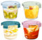 Lot de 4 récipients en verre ronds de 750 ml avec couvercle,Boîtes Alimentaire Hermétique en Verre,Récipient Alimentaire Réutilisable Meal Prep Boîte Repas Rond,Passe au Micro-ondes et Lave-Vaisselle