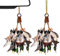Entenjagd-Weihnachtsschmuck,Entenjagd-Weihnachtsbaumschmuck | Wasservögel Jagd Weihnachtsanhänger 2er-Set - Weihnachtsanhänger aus 2D-Acryl-Ornamenten, hängende Ente für Weihnachtsbaum, Fenster, Autoi