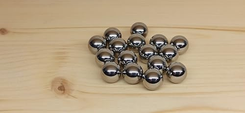 25 Stück Cal 50 Chromstahlkugeln in G28 Industrie Qualität Passgenau für HDR HDP Material: 1.3505 (100Cr6 - Wälzlagerstahl) Härte: zwischen 60 und 66 HRC