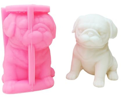 Molde de silicona para perro, molde de silicona funcional para perros para hacer manualidades creativas de jabón en casa