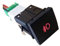 WUWMTUTCK 1 STÜCK Auto LED Nebelscheinwerfer Radar Ein-/Ausschalter Kamera Recorder Monitor Schalter Taste Passend for VW Golf 6 Jetta 5 MK5 Caddy EOS Scirocco(Front Fog Light)