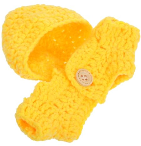 Toyvian Mini Puppen Kleidung Outfits Für Stofftiere Süßer Gestrickter Strampler Für Puppen Zum Anziehen Und Rollenspiele Stofftier Anziehzubehör 12 cm