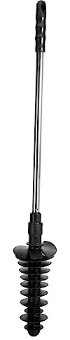 HOUDERCO Pull-out Piston Toilet Plunger and Tpr Material with Thickened Rod for Effective Blockage Removal Practical Sewer Cleaning Accessory in Bathrooms and Offices
