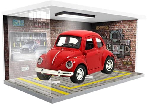 Opvonxeh Model Car Garage, Parcheggio Car, 10,63 x 5,91 x 5,12 pollici, Parcheggio Display Stand, Diecast Organizer, Collectible Vehicle Storage for Bedroom and Living Room (multicolor)