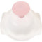 Ipetboom Cortador de Verduras Multifuncional con Protector de Dedos Soporte de Seguridad para Cortar y Rallar Color Rosa y Blanco