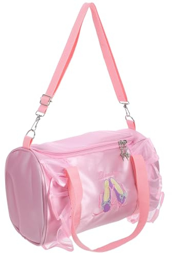 TOYANDONA Balletttasche Geräumige aus Satin Elegante für Junge Tänzerinnen mit Organisiertem Innenfach Kosmetiktasche für Reisen und Ballettzubehör