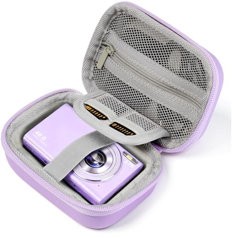 Moko Digital Camera Case for Kodak PIXPRO FZ55/FZ45,SD Card Slots, Purple