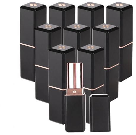 Asixxsix Lippenstiftbehälter-Ersatz, 10 Stück, Leere Lippenstifthülsen für Heimwerker, 12,1 Mm Form, Verwenden Sie ABS-Material