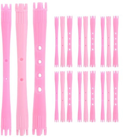 Lurrose 90 Stück Spiral Dauerwellenstäbe aus Kunststoff mit Wasserwellen Design Leichte Kleine Lockenstäbe für Langes Haar für Salon und Heimgebrauch