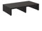 CARO-Möbel Monitorständer Monitor Schreibtischaufsatz Bildschirmerhöhung in schwarz 50 x 10 x 27 cm (B x H x T)