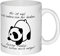 Pandabär Tasse - Mir Ist Egal Was Andere Von Mir Denken - Becher Mit Spruch - 325ml Aus Keramik - Kaffeetasse für Panda Fans - Geschenkidee