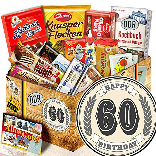 60. Geburtstag + Süße Ostbox mit Viba, Zetti uvm. + 60ter Geburtstag Geschenke