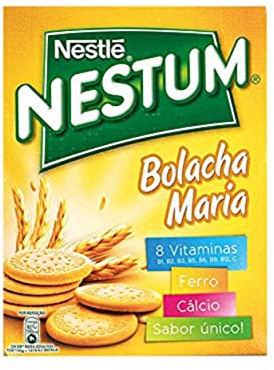 Breakfast Cereals with Maria-Cokies, NESTLÉ, Country of Origin Portugal, Box 250g - Flocos de Cereais NESTUM Bolacha Maria 250g