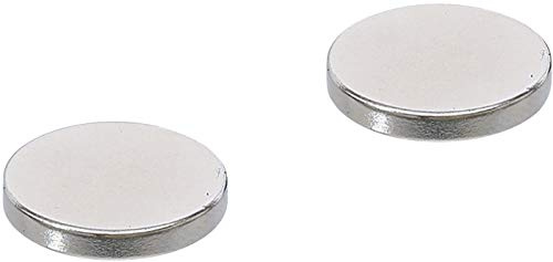 BGS Diy 79911 | Magnet-Satz | extra stark | Ø 18 mm | 2-tlg. | Scheibenform | Stärke 3 mm | viel Haftkraft auf wenig Fläche | universell einsetzbar
