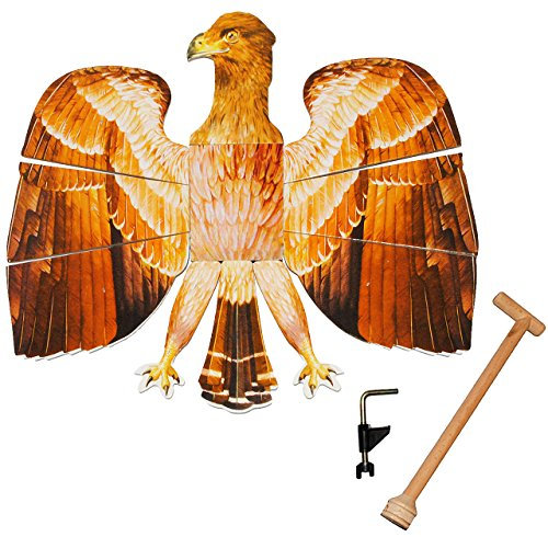 alles-meine.de GmbH Vogelschießen - Bogenschießen/Adlerschießen - Vogel braun - Nostalgie + Befestigungssystem - stabiles Holz - für Innen & Außen - Adler Schützen/Schütz..