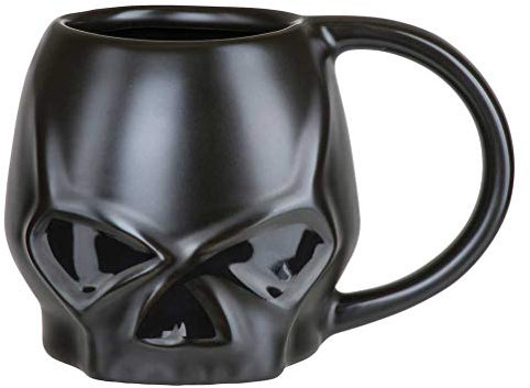 Harley-Davidson Core Sculpted Skull Coffee Mug, 14 oz. - Matte Black HDX-98616