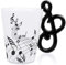 LanHong Kaffeetasse mit Musiknoten, 383 ml, perfektes Geschenk für Musiker und Liebhaber, Geburtstag &