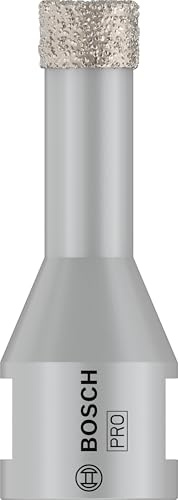 Bosch 1x PRO Ceramic Trockenbohrkrone, 12 × 30 × 14 mm | für Fliesen, Harte Fliesen, Ø 12 mm, Professional Zubehör Kleiner Winkelschleifer