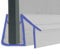 Shower Seal for Screens, Doors or Panels | Fits 8, 9 or 10mm Glass | for When There is No Gap | 80cm, 90cm, 140cm or 2m Long | SEAL075 (80cm)