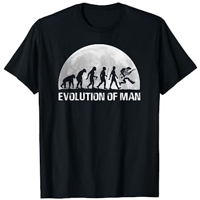 Evolution Gitarre Gitarrist Geschenk Entwicklung Gitarren T-Shirt