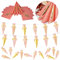 Oblique Unique® Schuleinführung Schulanfang Einschulung Deko Set für Mädchen - Servietten + Zuckertüten Girlande + Zuckertüten Konfetti Set Rosa Gold
