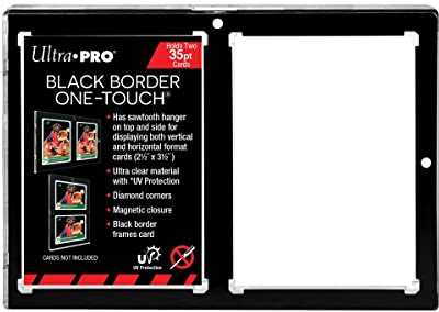 Ultra Pro 35PT 2-Card Black Border UV ONE-Touch Magnetic Holder