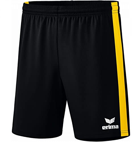 Erima Unisex Erwachsene Retro Star Short (3152104), schwarz/gelb, L