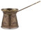 Alisveristime Authentische türkische Kaffeekanne, handgefertigt, Cezve/Ibrik, 10,2 cm breit, 10,2 cm hoch, 575 ml, verbessern Sie jetzt Ihr Kaffee-Erlebnis. (6 Tassen) (Antikgrün)