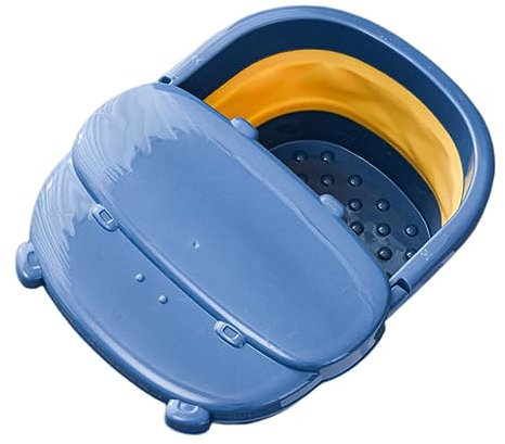 minkissy Foldable Foot Bowl Pedicure Massage Foot Bath Portable Basin Soak Barrel Storage Bucket